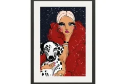 Urban Cotton Schilderijen^Art Print Dotted Doggy