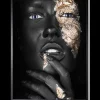 Online Luxe Framing Art Art Print Gold Face SHI729