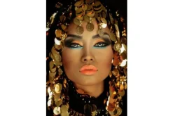 Luxe Framing Art Schilderijen^Art Print Gouden Hoofddeksel FEM-065
