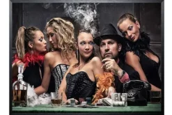 Luxe Framing Art Schilderijen^Art Print Pokerface POKER-074
