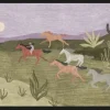 Outlet Urban Cotton Art Print Running Horses
