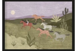 Outlet Urban Cotton Art Print Running Horses