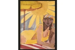 Online Urban Cotton Art Print Sunflower Sun