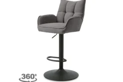 Nordic Style Barkrukken^Barkruk Graphite  Zoltan