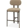 Clearance Kaizen Design Barkruk Wave Beige - Anodic Brown Rivano