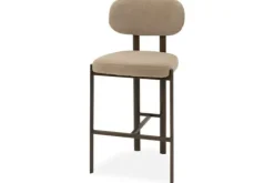 Clearance Kaizen Design Barkruk Wave Beige - Anodic Brown Rivano