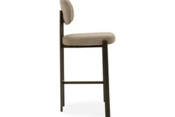 Clearance Kaizen Design Barkruk Wave Beige - Anodic Brown Rivano