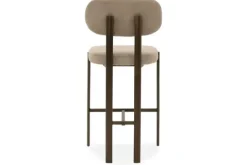 Clearance Kaizen Design Barkruk Wave Beige - Anodic Brown Rivano