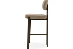 Clearance Kaizen Design Barkruk Wave Beige - Anodic Brown Rivano