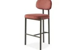 Kaizen Design Barkrukken^Barkruk Wave Burned Orange - Anodic Brown Rivano