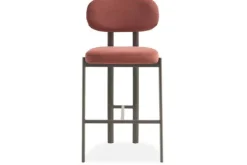 Kaizen Design Barkrukken^Barkruk Wave Burned Orange - Anodic Brown Rivano