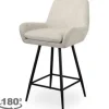 Richmond Interiors Barkrukken^Barstoel 212407 Beige Chenille Linsey