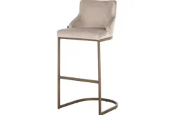 Richmond Interiors Barkrukken^Barstoel 211184 Khaki Velvet Bolton