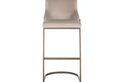 Richmond Interiors Barkrukken^Barstoel 211184 Khaki Velvet Bolton