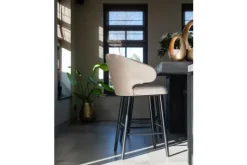 New Richmond Interiors Barstoel 210464 Khaki Velvet Indigo