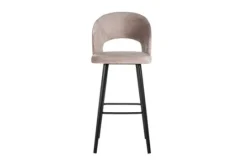 Richmond Interiors Barkrukken^Barstoel 211070 Khaki Velvet Savoy