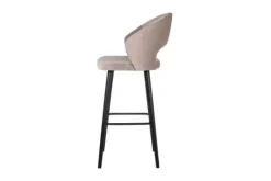 Richmond Interiors Barkrukken^Barstoel 211070 Khaki Velvet Savoy