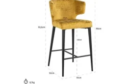 New Richmond Interiors Barstoel 211870 Mustard Fusion Taylor