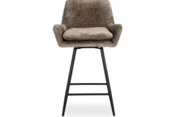 Clearance Richmond Interiors Barstoel 212408 Stone Chenille Linsey