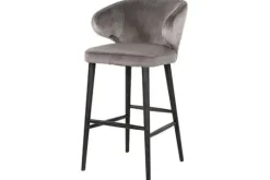 Richmond Interiors Barkrukken^Barstoel 210465 Stone Velvet Indigo