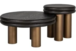 Hot Richmond Interiors Bijzettafel black rustic 210871 Macaron