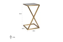 Online Richmond Interiors Bijzettafel goud 210847 Paramount