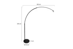 Steinhauer Vloerlampen^Booglamp 9878ZW Stresa