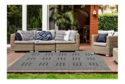 Divendo Tuinartikelen|Vloerkleden^Buitenkleed Malang Zilver Indonesia