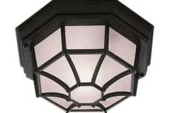 New Searchlight Buitenlamp 2942BK Vermont Flush