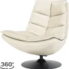 Eleonora Meubelen Draaifauteuils^Draaifauteuil - beige boho leder | 95937 Sven