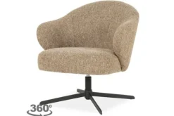 Eleonora Meubelen Draaifauteuils^Draaifauteuil 96350 bruin Connor