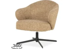 Eleonora Meubelen Draaifauteuils^Draaifauteuil 96351 mosterd Connor