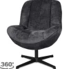 Best Olijk Draaifauteuil - Movie Antraciet Mellon