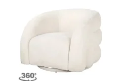 Richmond Interiors Ronde Fauteuils|Draaifauteuils^Draaifauteuil 211899 Unicorn White Arcus