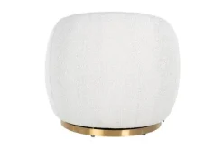 Richmond Interiors Ronde Fauteuils|Draaifauteuils^Draaifauteuil 210713 White Bouclé Jago
