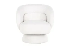 Richmond Interiors Ronde Fauteuils|Draaifauteuils^Draaifauteuil 211089 White Furry  Senna