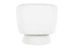 Richmond Interiors Ronde Fauteuils|Draaifauteuils^Draaifauteuil 211089 White Furry  Senna