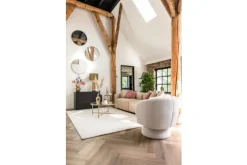 Richmond Interiors Ronde Fauteuils|Draaifauteuils^Draaifauteuil 211089 White Furry  Senna