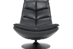 Sale Eleonora Meubelen Draaifauteuil - zwart boho leder | 95939 Sven
