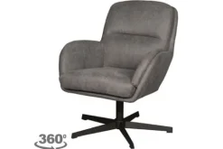 Draaifauteuils^Draaifauteuil Antraciet CH-73.025 Moss