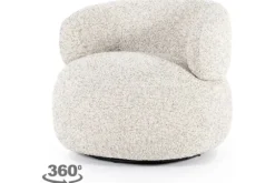 Online Eleonora Meubelen Draaifauteuil Beige 96107 Maeve