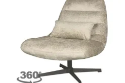 Draaifauteuils^Draaifauteuil Beige Elegance WX-67.002 Nox