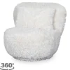 Sale Draaifauteuil Creme Fluffy GA-80.151 Doodle