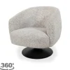 MySons Draaifauteuils^Draaifauteuil Ecru Louis