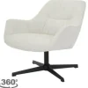 Outlet Livingfurn Draaifauteuil Greige Daphne
