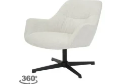 Outlet Livingfurn Draaifauteuil Greige Daphne