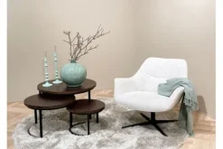 Outlet Livingfurn Draaifauteuil Greige Daphne