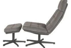 Clearance Label51 Draaifauteuil met hocker Antraciet CH-73.022 Alvar