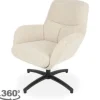 Draaifauteuils^Draaifauteuil Naturel CH-73.045 Chill Zone