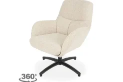 Draaifauteuils^Draaifauteuil Naturel CH-73.045 Chill Zone